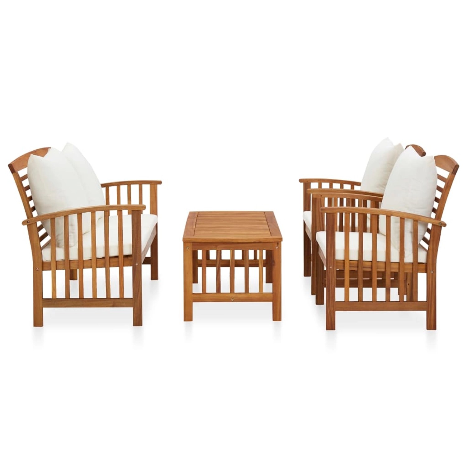 vidaXL 4-tlg Garten-Lounge-Set mit Auflagen Massivholz Akazie Modell 7 vidaXL 4-tlg Garten-Lounge-Set mit Auflagen Massivholz Akazie Modell 7 von VIDAXL