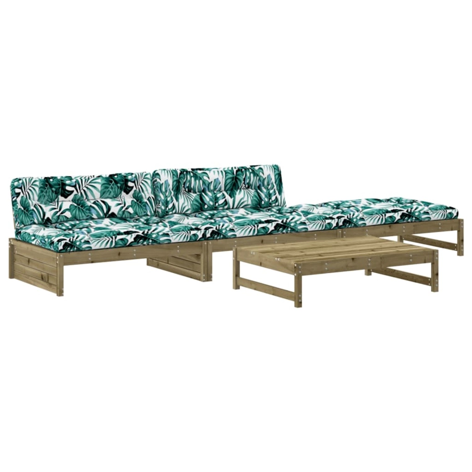 vidaXL 4-tlg Garten-Lounge-Set mit Kissen Kiefernholz Imprägniert Modell 12 vidaXL 4-tlg Garten-Lounge-Set mit Kissen Kiefernholz Imprägniert Modell 12 von VIDAXL