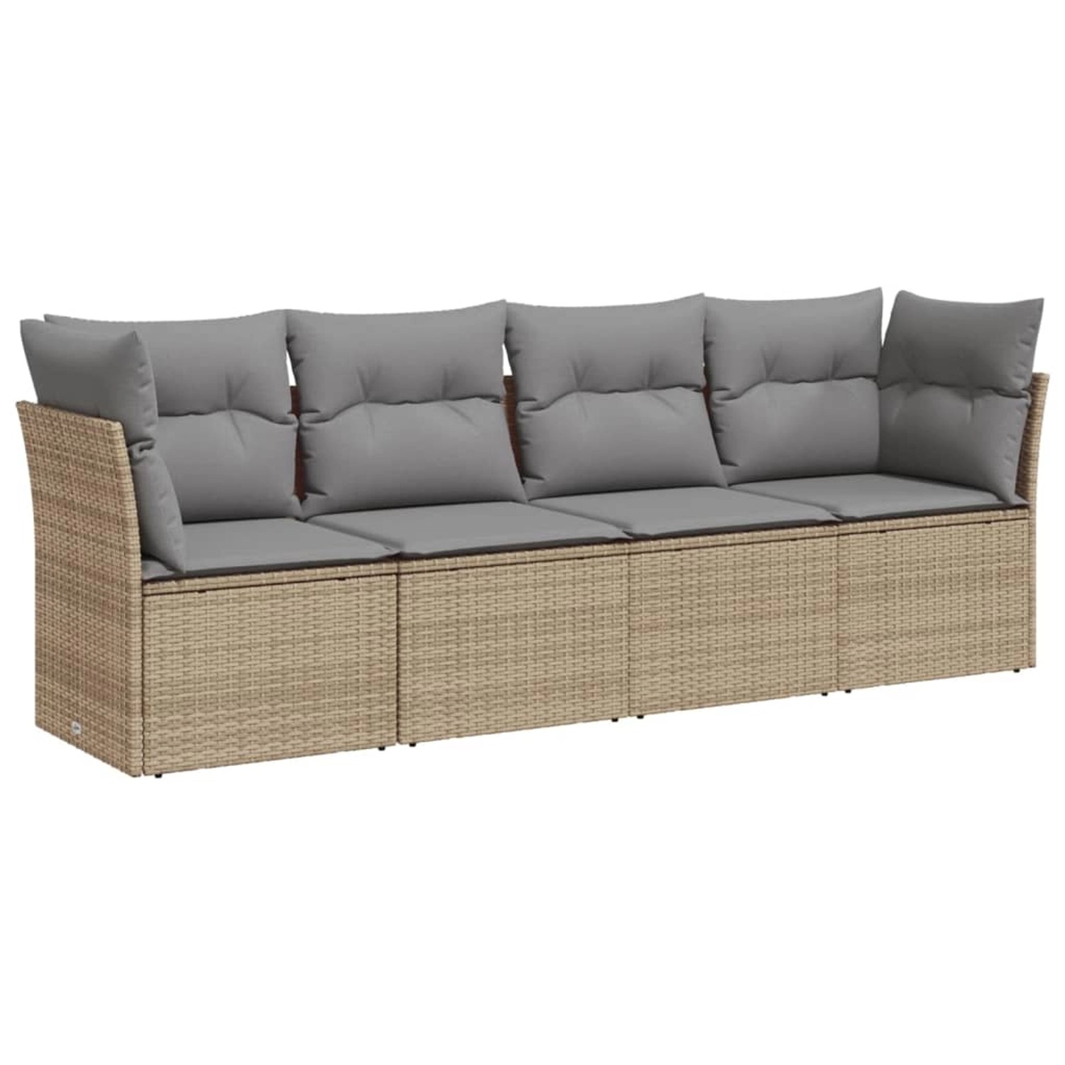vidaXL 4-tlg Garten-Sofagarnitur mit Kissen Beige Poly Rattan Modell 20 vidaXL 4-tlg Garten-Sofagarnitur mit Kissen Beige Poly Rattan Modell 20 von VIDAXL
