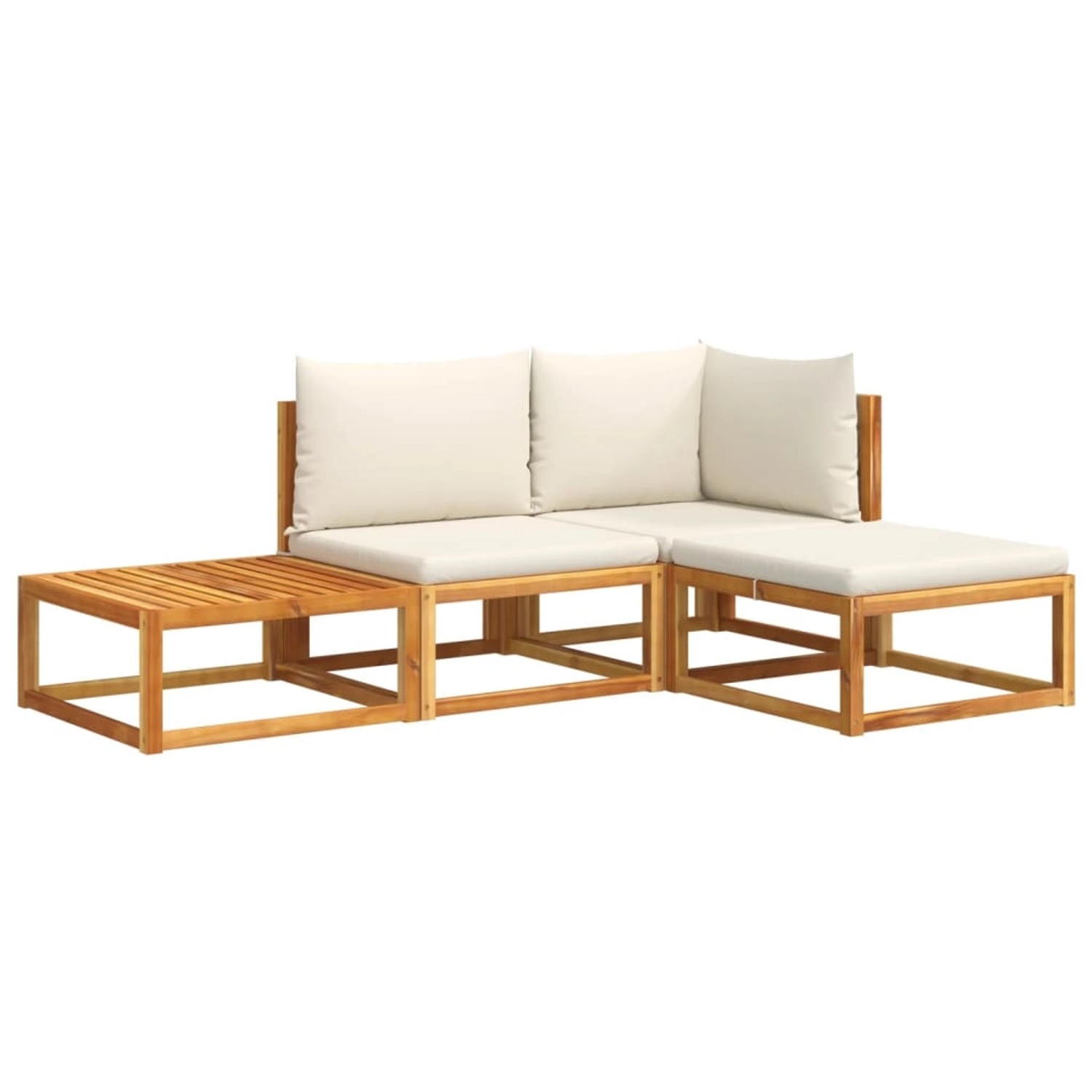 vidaXL 4-tlg Garten-Sofagarnitur mit Kissen Massivholz Akazie Modell 12 vidaXL 4-tlg Garten-Sofagarnitur mit Kissen Massivholz Akazie Modell 12 von VIDAXL
