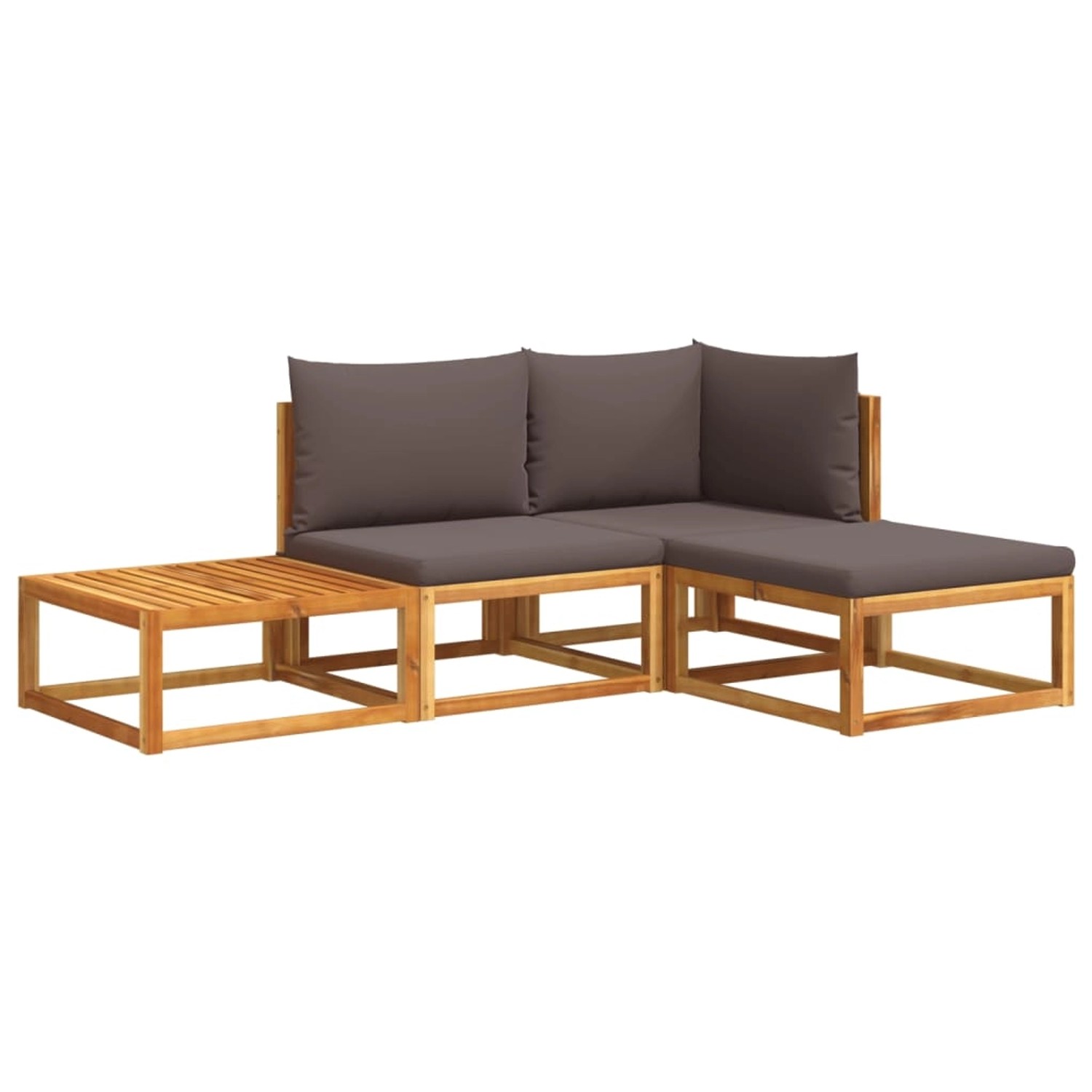 vidaXL 4-tlg. Garten-Sofagarnitur mit Kissen Massivholz Akazie vidaXL 4-tlg. Garten-Sofagarnitur mit Kissen Massivholz Akazie von VIDAXL