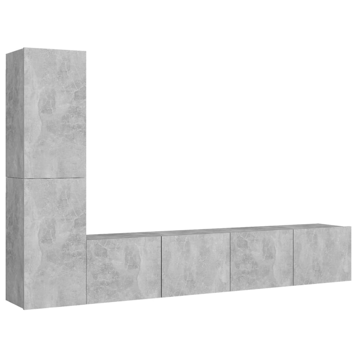 vidaXL 4-tlg. TV-Schrank-Set Betongrau Holzwerkstoff Modell 14 vidaXL 4-tlg. TV-Schrank-Set Betongrau Holzwerkstoff Modell 14 von VIDAXL