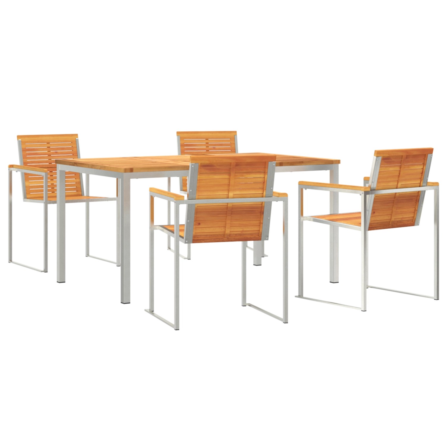 vidaXL 5-Teilige Garten-Essgruppe Massivholz Akazie 3334807 vidaXL 5-Teilige Garten-Essgruppe Massivholz Akazie 3334807 von VIDAXL