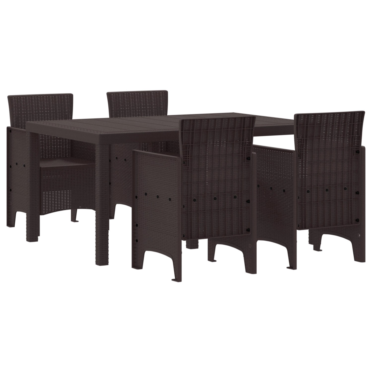 vidaXL 5-Teiliges Garten Essset Braunes Poly-Rattan 3378697 vidaXL 5-Teiliges Garten Essset Braunes Poly-Rattan 3378697 von VIDAXL