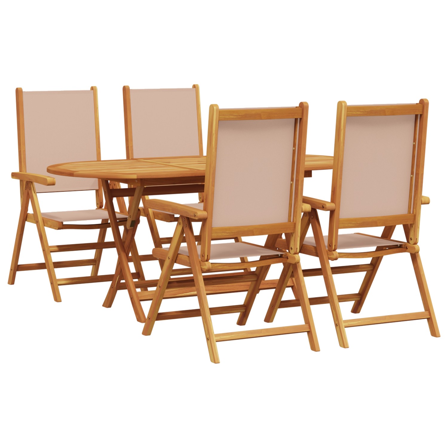 vidaXL 5-Teiliges Garten Essset Taupe aus Solidem Akazienholz 3375746 vidaXL 5-Teiliges Garten Essset Taupe aus Solidem Akazienholz 3375746 von VIDAXL
