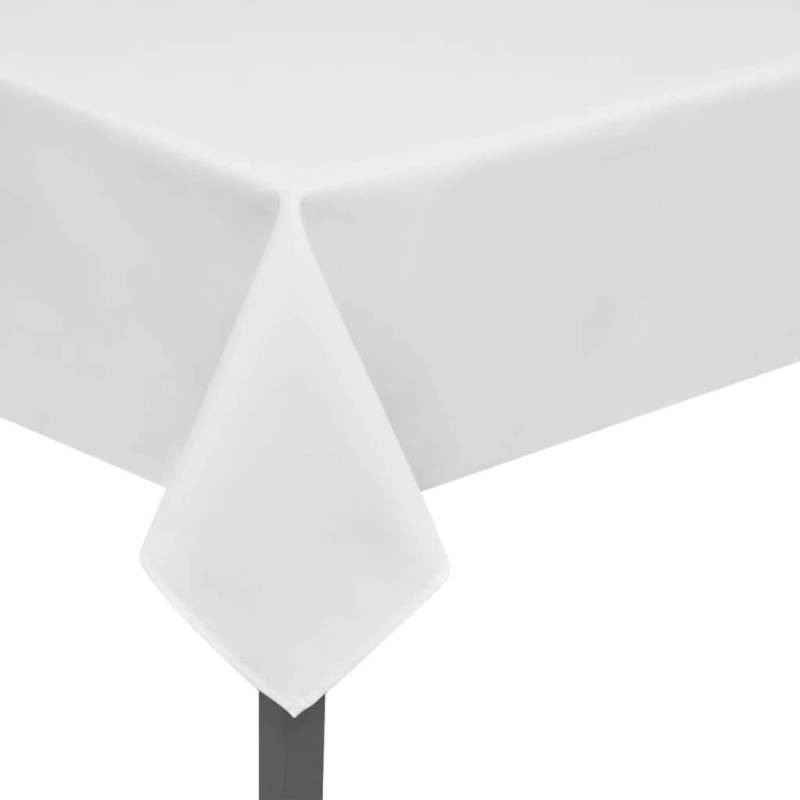 vidaXL 5 Tischdecken Weiß 170 x 130 cm von VIDAXL
