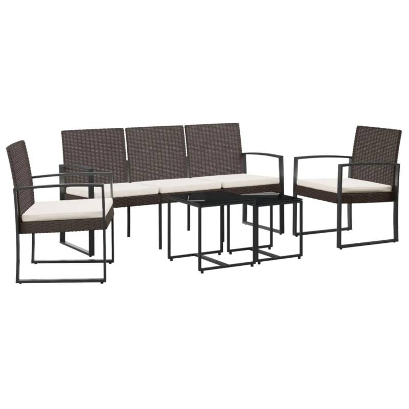 vidaXL 5-Tlg Garten-Essgruppe mit Kissen Braun PP-Rattan 360219 vidaXL 5-Tlg Garten-Essgruppe mit Kissen Braun PP-Rattan 360219 von VIDAXL