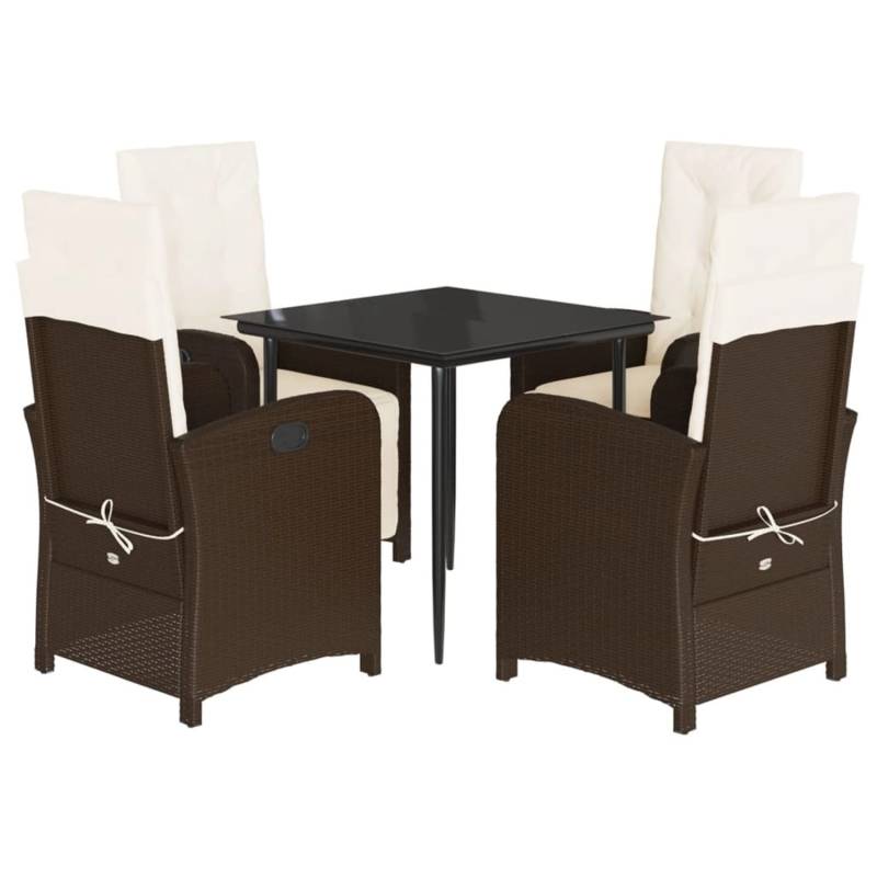 vidaXL 5-Tlg Garten-Essgruppe mit Kissen Braun Poly Rattan 3212543 vidaXL 5-Tlg Garten-Essgruppe mit Kissen Braun Poly Rattan 3212543 von VIDAXL