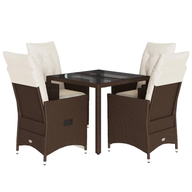 vidaXL 5-Tlg Garten-Essgruppe mit Kissen Braun Poly Rattan 3276769 vidaXL 5-Tlg Garten-Essgruppe mit Kissen Braun Poly Rattan 3276769 von VIDAXL