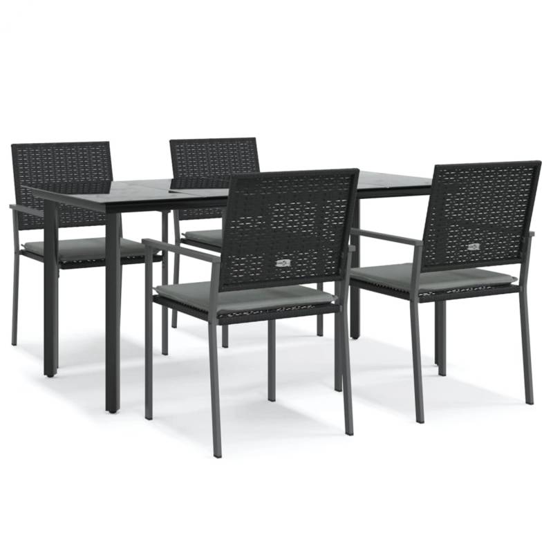 vidaXL 5-Tlg Garten-Essgruppe mit Kissen Poly Rattan und Stahl 3187025 vidaXL 5-Tlg Garten-Essgruppe mit Kissen Poly Rattan und Stahl 3187025 von VIDAXL