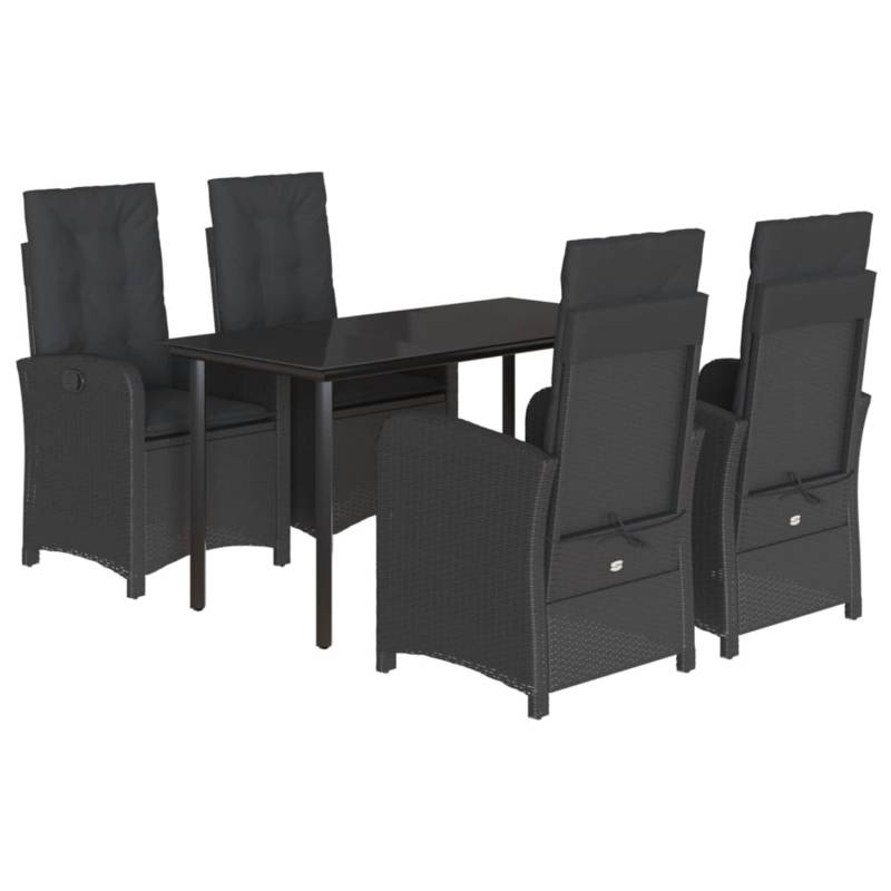 vidaXL 5-Tlg Garten-Essgruppe mit Kissen Schwarz Poly Rattan 3212323 vidaXL 5-Tlg Garten-Essgruppe mit Kissen Schwarz Poly Rattan 3212323 von VIDAXL