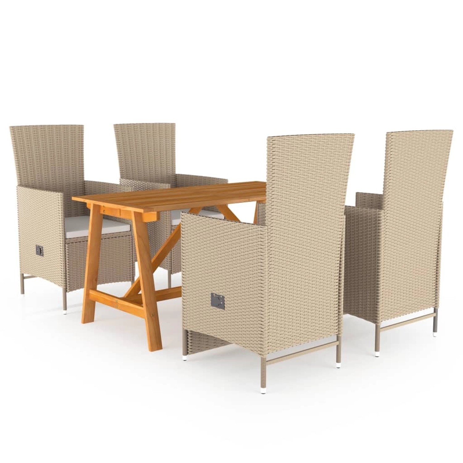 vidaXL 5-tlg Garten-Essgruppe Beige Modell 5 vidaXL 5-tlg Garten-Essgruppe Beige Modell 5 von VIDAXL