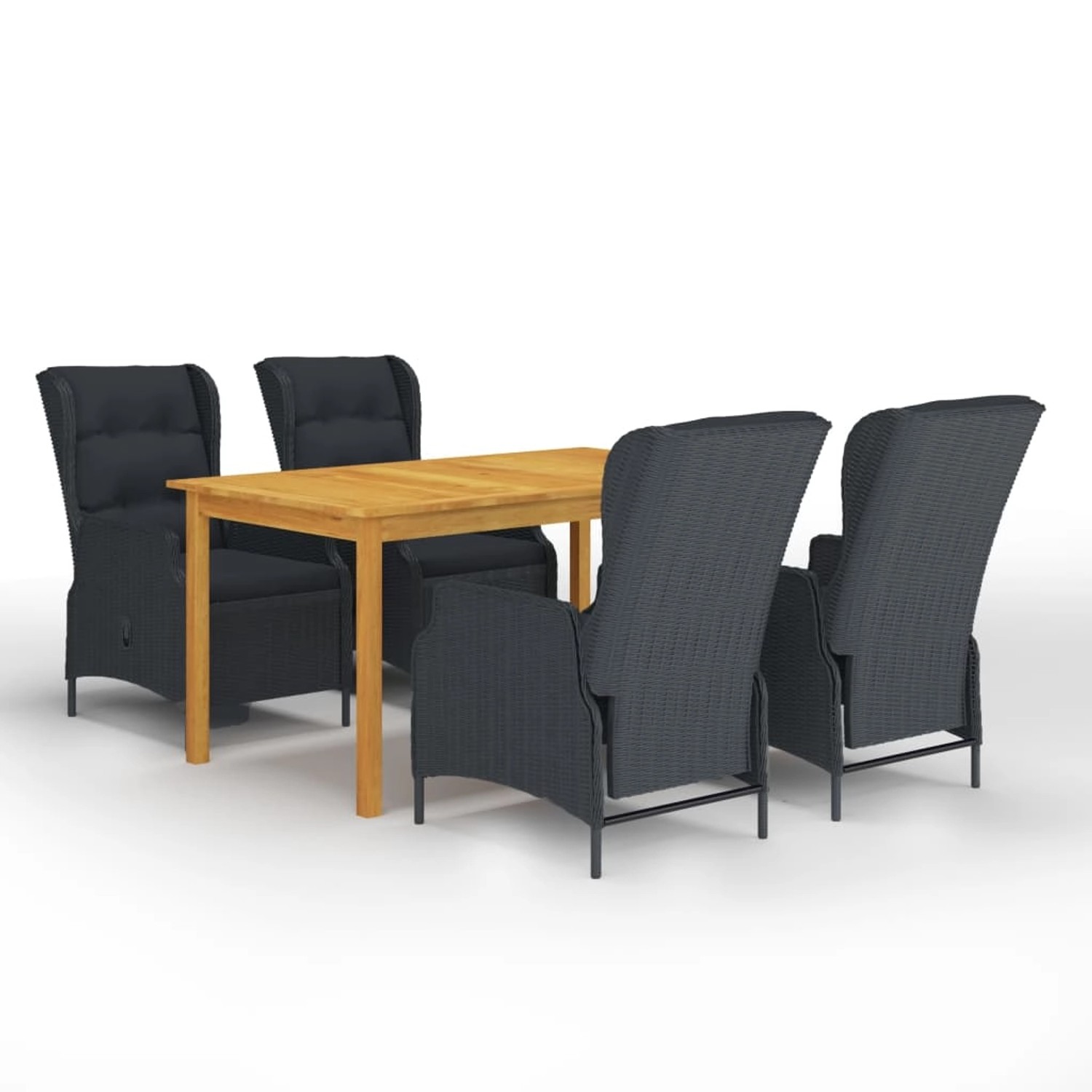 vidaXL 5-tlg Garten-Essgruppe Dunkelgrau Modell 5 vidaXL 5-tlg Garten-Essgruppe Dunkelgrau Modell 5 von VIDAXL