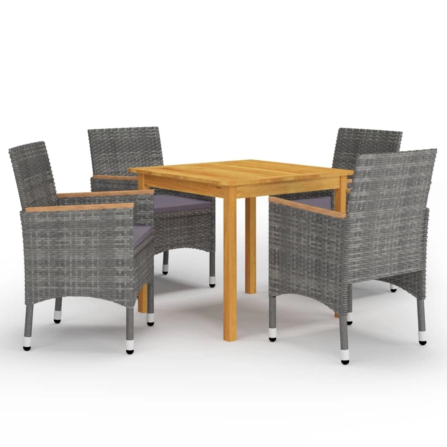 vidaXL 5-tlg Garten-Essgruppe Grau Modell 2 vidaXL 5-tlg Garten-Essgruppe Grau Modell 2 von VIDAXL