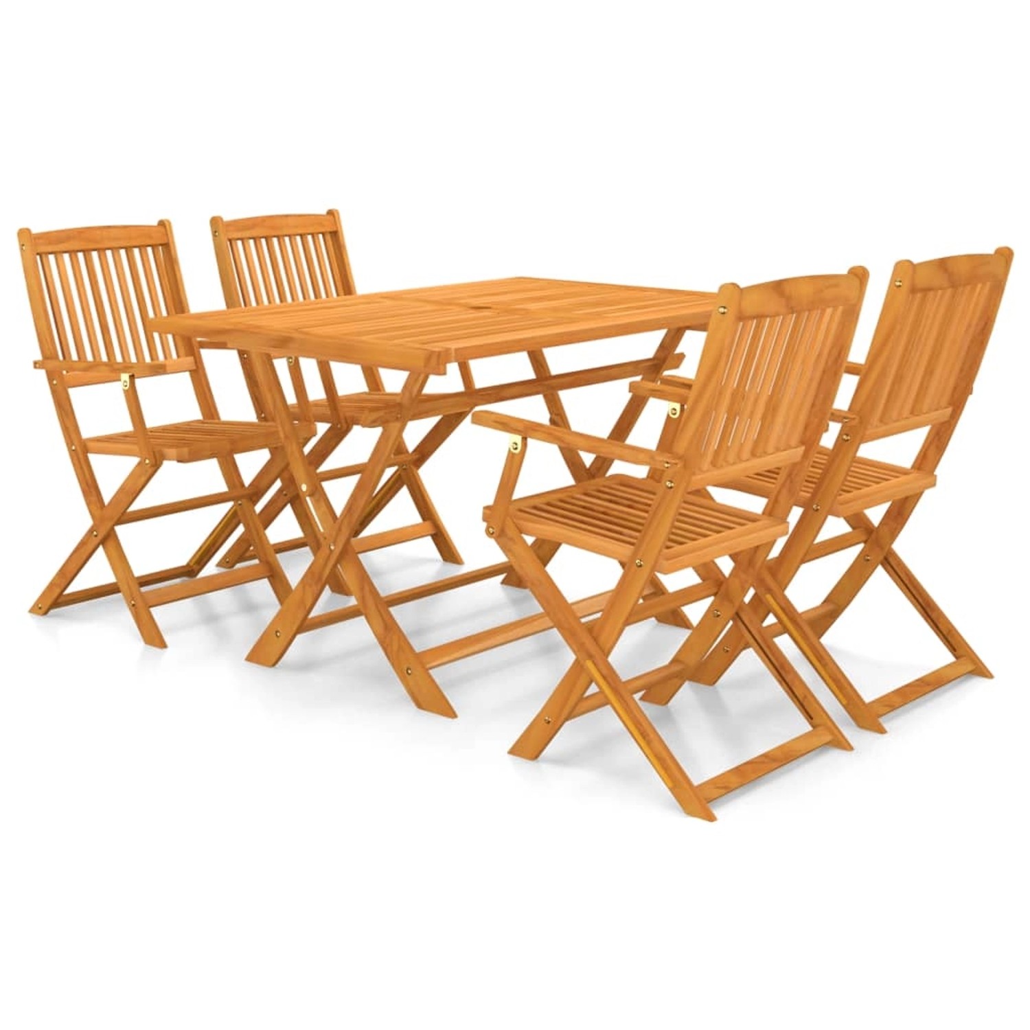 vidaXL 5-tlg Garten-Essgruppe Klappbar Akazie Massivholz Modell 5 vidaXL 5-tlg Garten-Essgruppe Klappbar Akazie Massivholz Modell 5 von VIDAXL