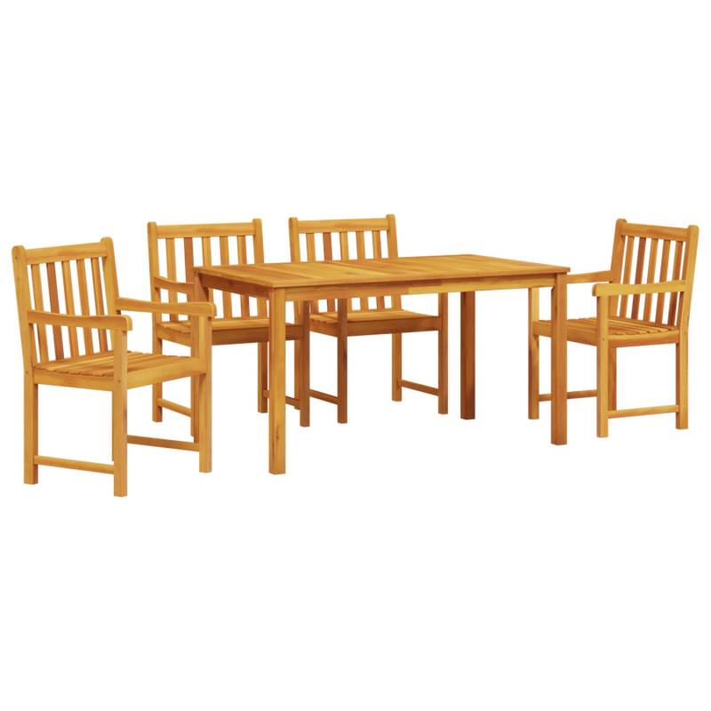 vidaXL 5-tlg Garten-Essgruppe Massivholz Akazie 3375637 von VIDAXL