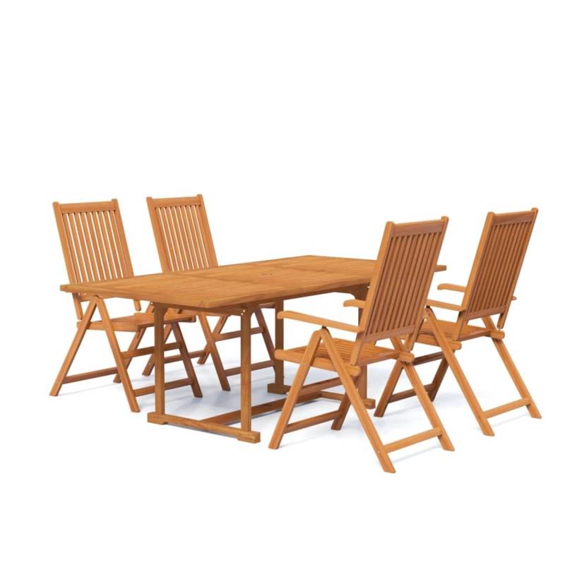 vidaXL 5-tlg Garten-Essgruppe Massivholz Akazie Modell 21 von VIDAXL