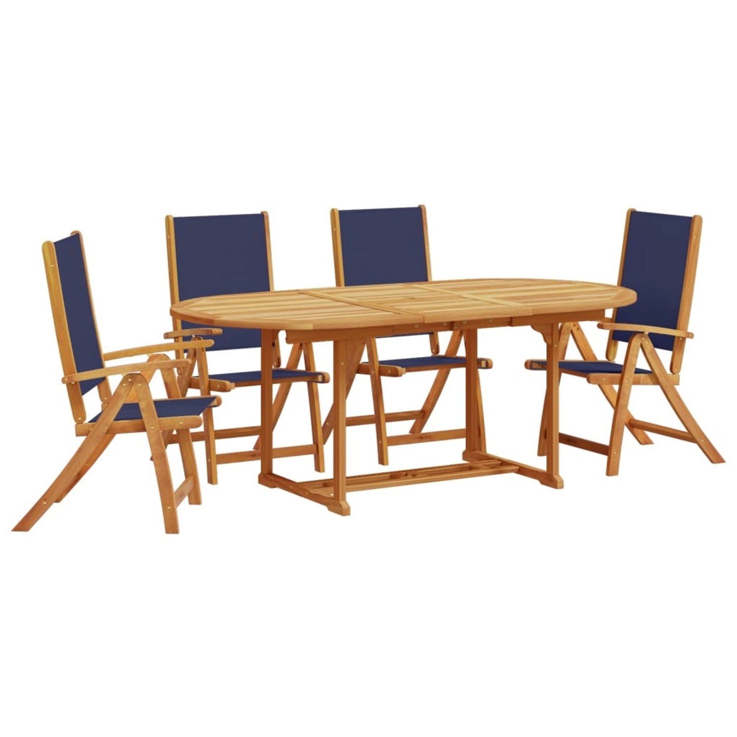 vidaXL 5-tlg Garten-Essgruppe Massivholz Akazie und Textilene Modell 6 vidaXL 5-tlg Garten-Essgruppe Massivholz Akazie und Textilene Modell 6 von VIDAXL