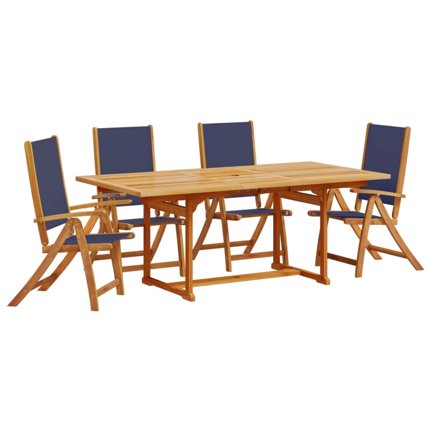 vidaXL 5-tlg Garten-Essgruppe Massivholz Akazie und Textilene Modell 8 vidaXL 5-tlg Garten-Essgruppe Massivholz Akazie und Textilene Modell 8 von VIDAXL