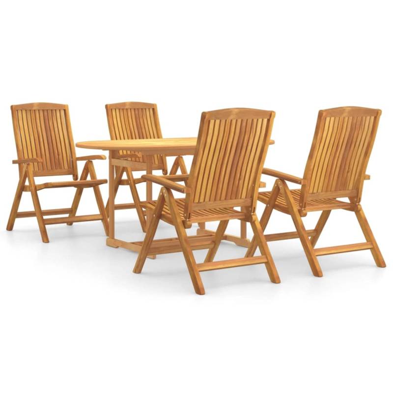 vidaXL 5-tlg Garten-Essgruppe Massivholz Teak Modell 126 von VIDAXL
