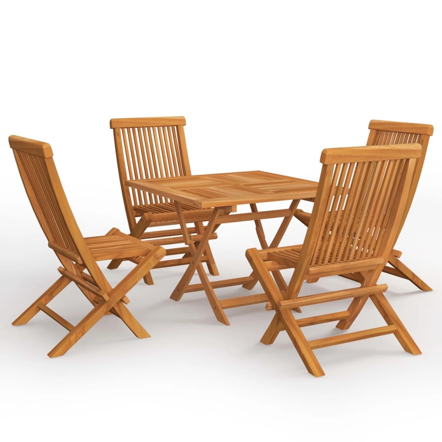 vidaXL 5-tlg Garten-Essgruppe Massivholz Teak Modell 14 vidaXL 5-tlg Garten-Essgruppe Massivholz Teak Modell 14 von VIDAXL