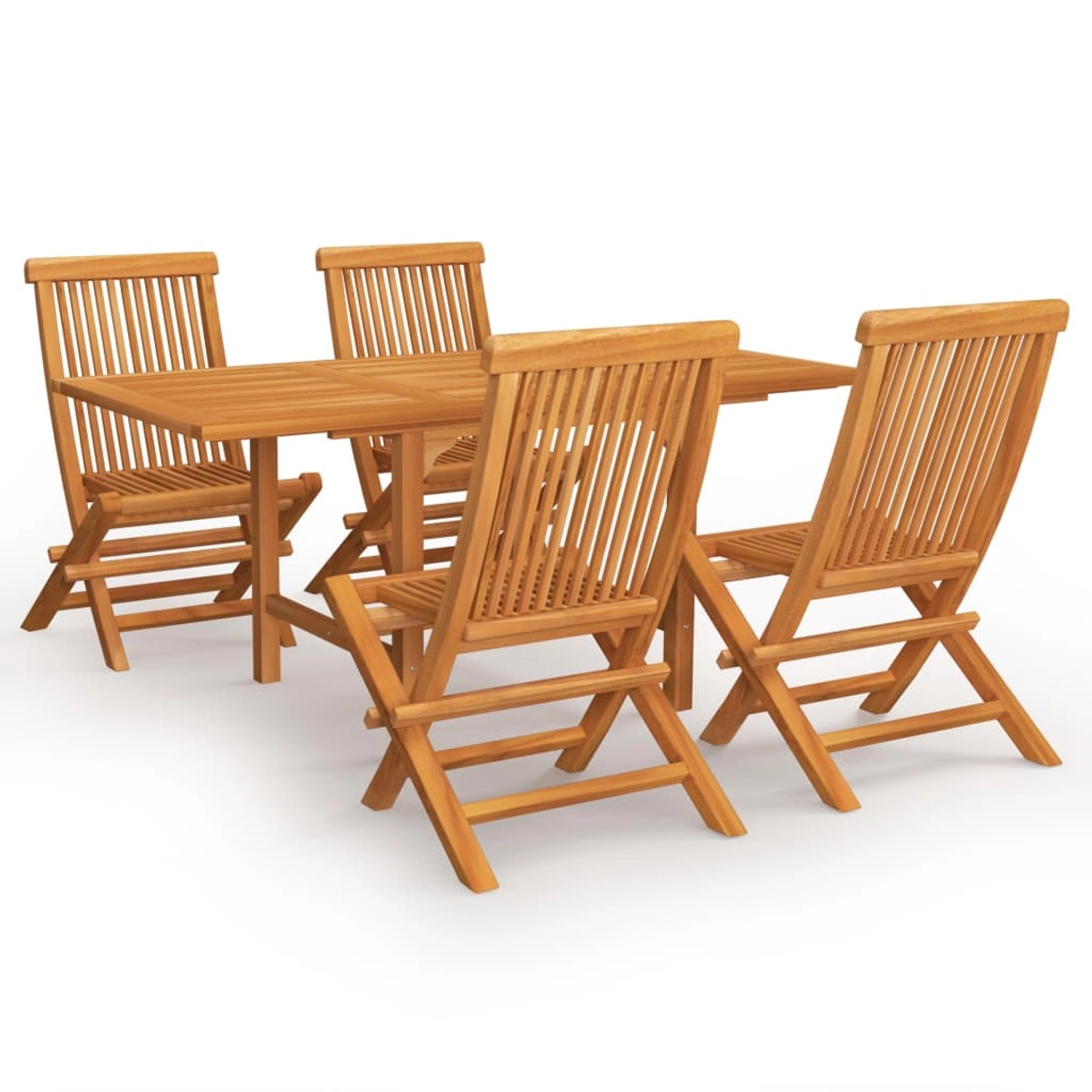vidaXL 5-tlg Garten-Essgruppe Massivholz Teak Modell 20 vidaXL 5-tlg Garten-Essgruppe Massivholz Teak Modell 20 von VIDAXL