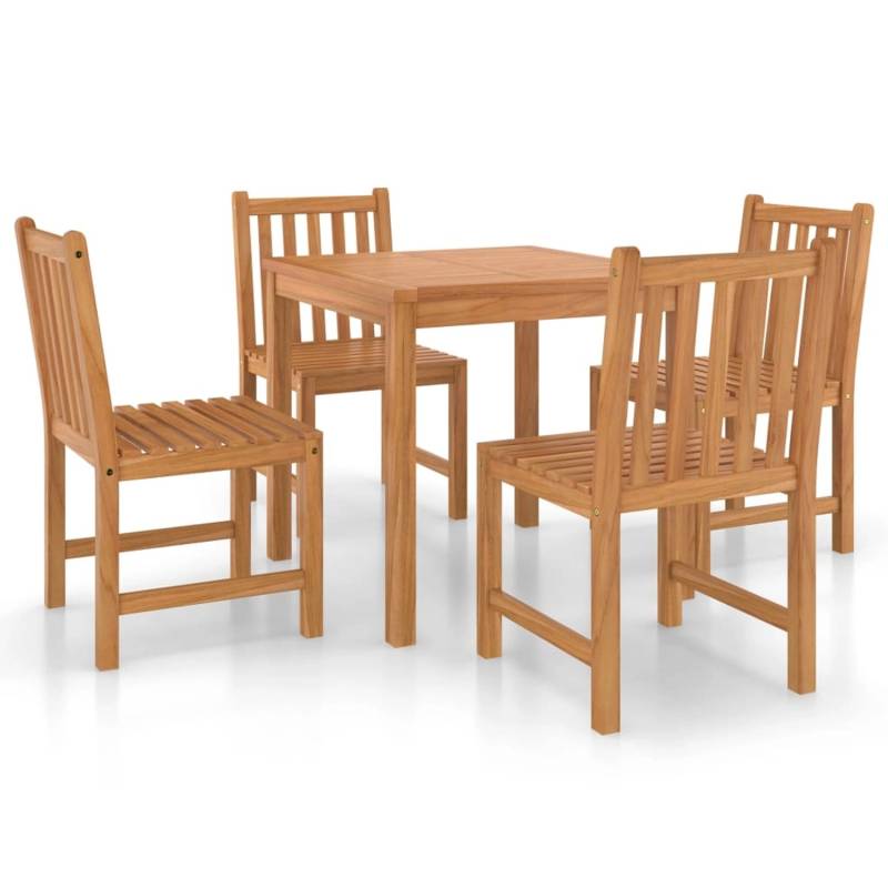 vidaXL 5-tlg Garten-Essgruppe Massivholz Teak Modell 39 von VIDAXL