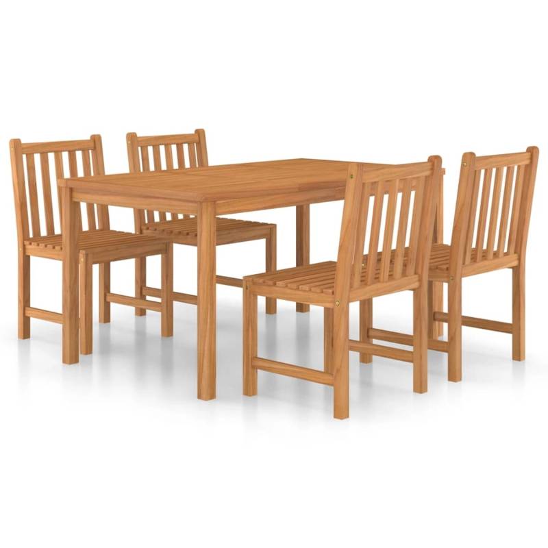 vidaXL 5-tlg Garten-Essgruppe Massivholz Teak Modell 40 von VIDAXL