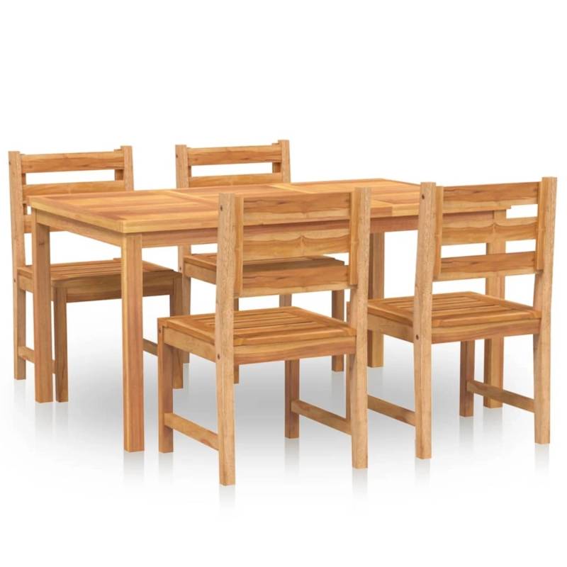 vidaXL 5-tlg Garten-Essgruppe Massivholz Teak Modell 47 von VIDAXL