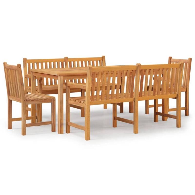 vidaXL 5-tlg Garten-Essgruppe Massivholz Teak Modell 54 von VIDAXL