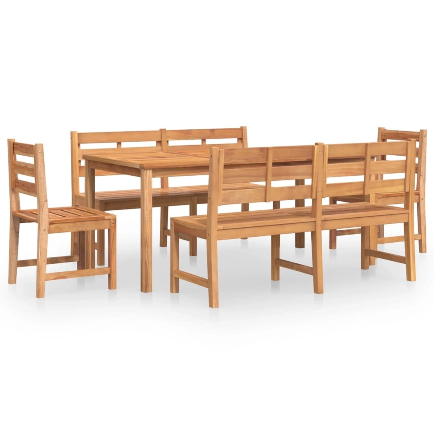 vidaXL 5-tlg Garten-Essgruppe Massivholz Teak Modell 58 vidaXL 5-tlg Garten-Essgruppe Massivholz Teak Modell 58 von VIDAXL