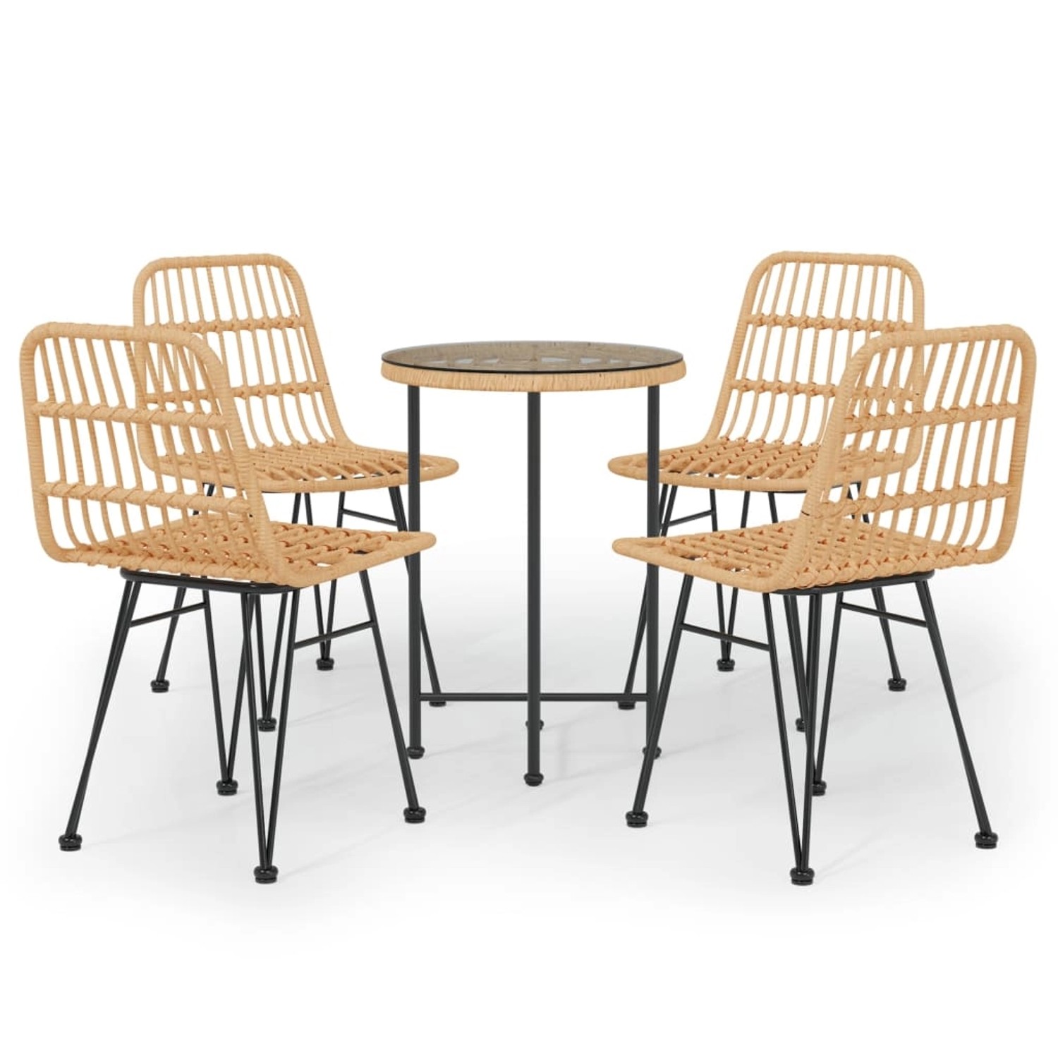vidaXL 5-tlg Garten-Essgruppe Poly Rattan Modell 15 vidaXL 5-tlg Garten-Essgruppe Poly Rattan Modell 15 von VIDAXL