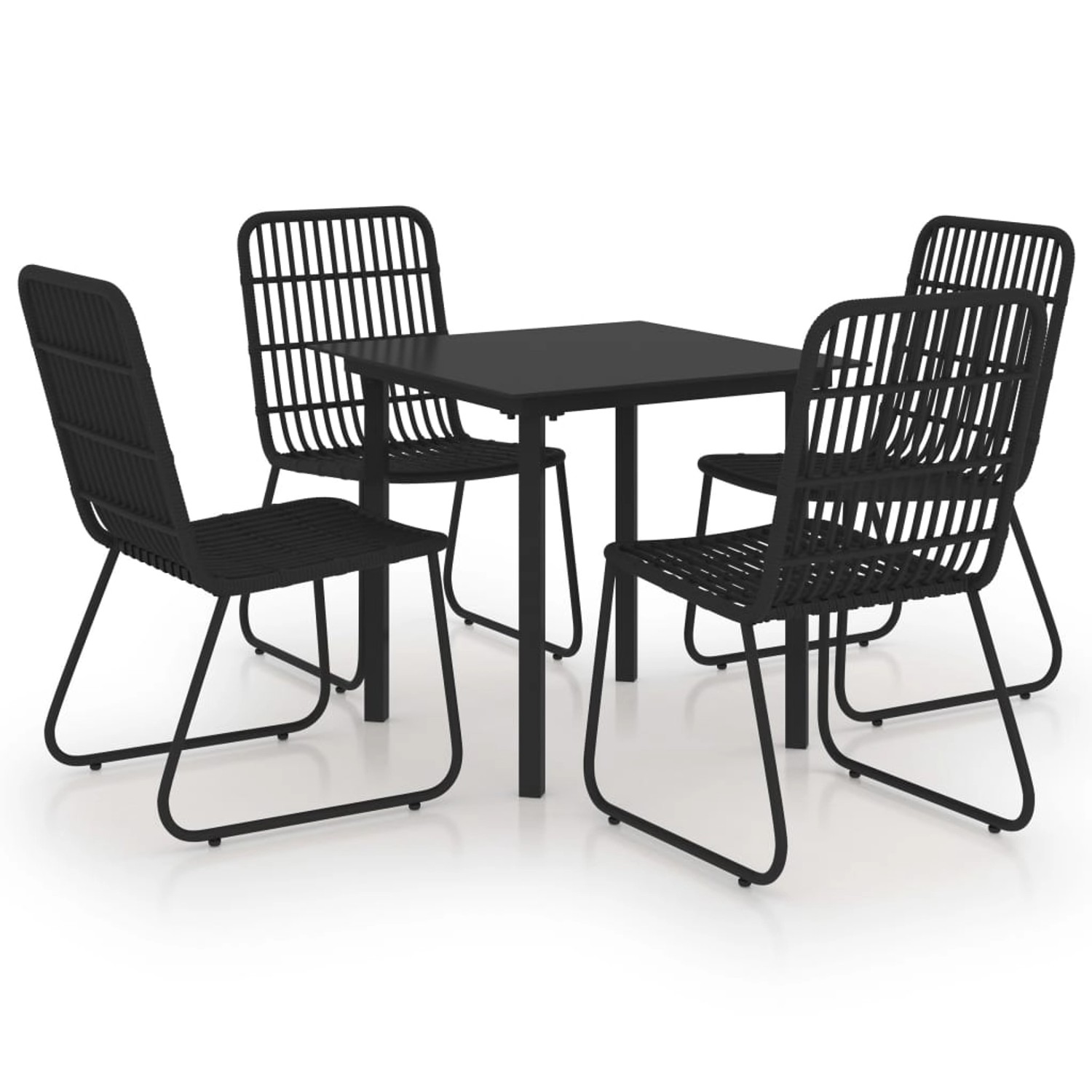 vidaXL 5-tlg Garten-Essgruppe Poly Rattan und Glas Modell 7 vidaXL 5-tlg Garten-Essgruppe Poly Rattan und Glas Modell 7 von VIDAXL