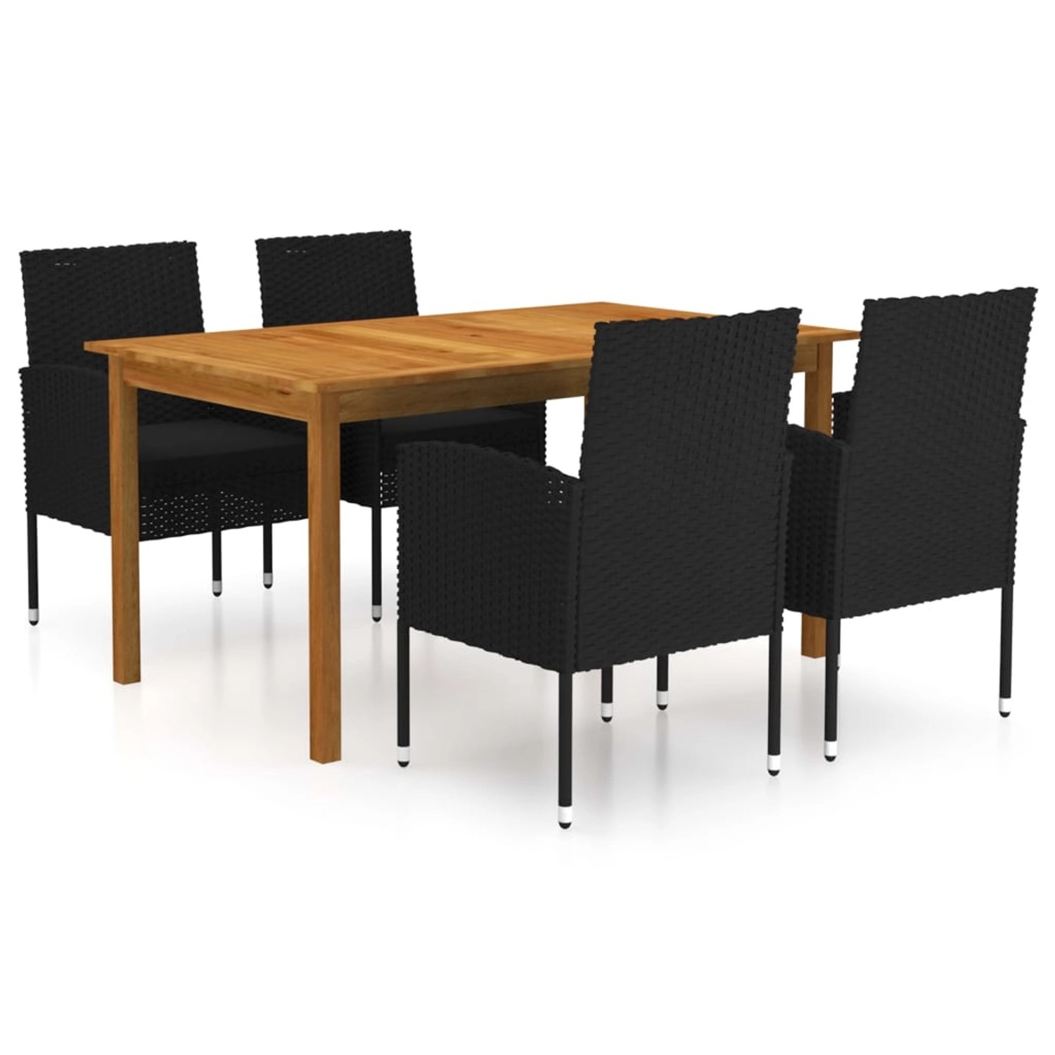 vidaXL 5-tlg Garten-Essgruppe Schwarz Modell 135 vidaXL 5-tlg Garten-Essgruppe Schwarz Modell 135 von VIDAXL