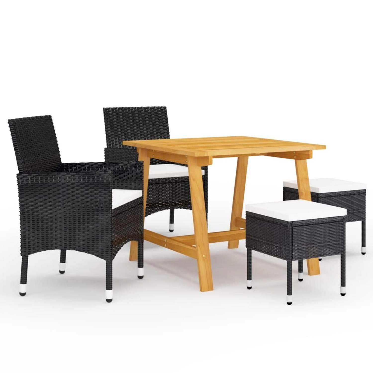 vidaXL 5-tlg Garten-Essgruppe Schwarz Modell 141 vidaXL 5-tlg Garten-Essgruppe Schwarz Modell 141 von VIDAXL