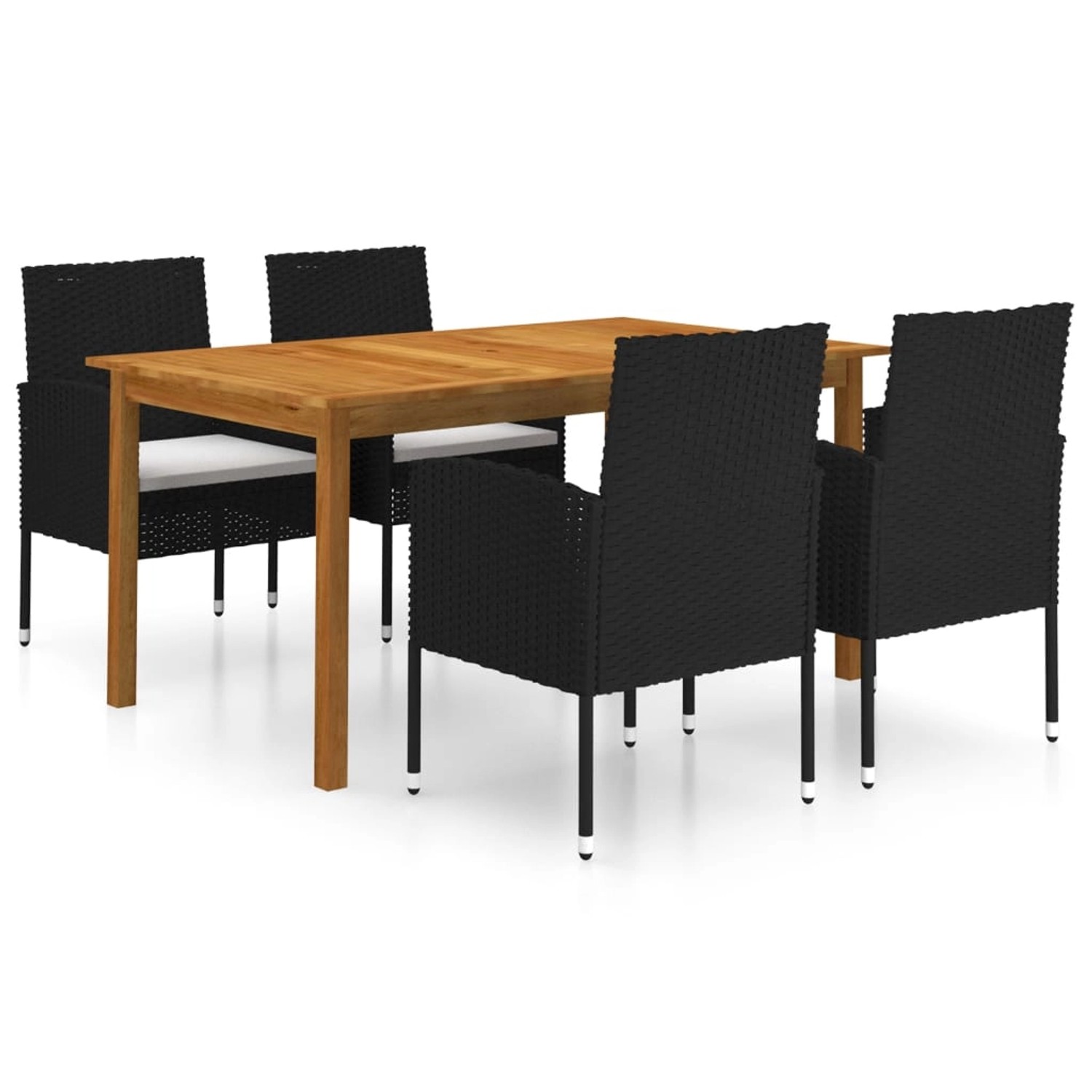 vidaXL 5-tlg Garten-Essgruppe Schwarz Modell 30 vidaXL 5-tlg Garten-Essgruppe Schwarz Modell 30 von VIDAXL