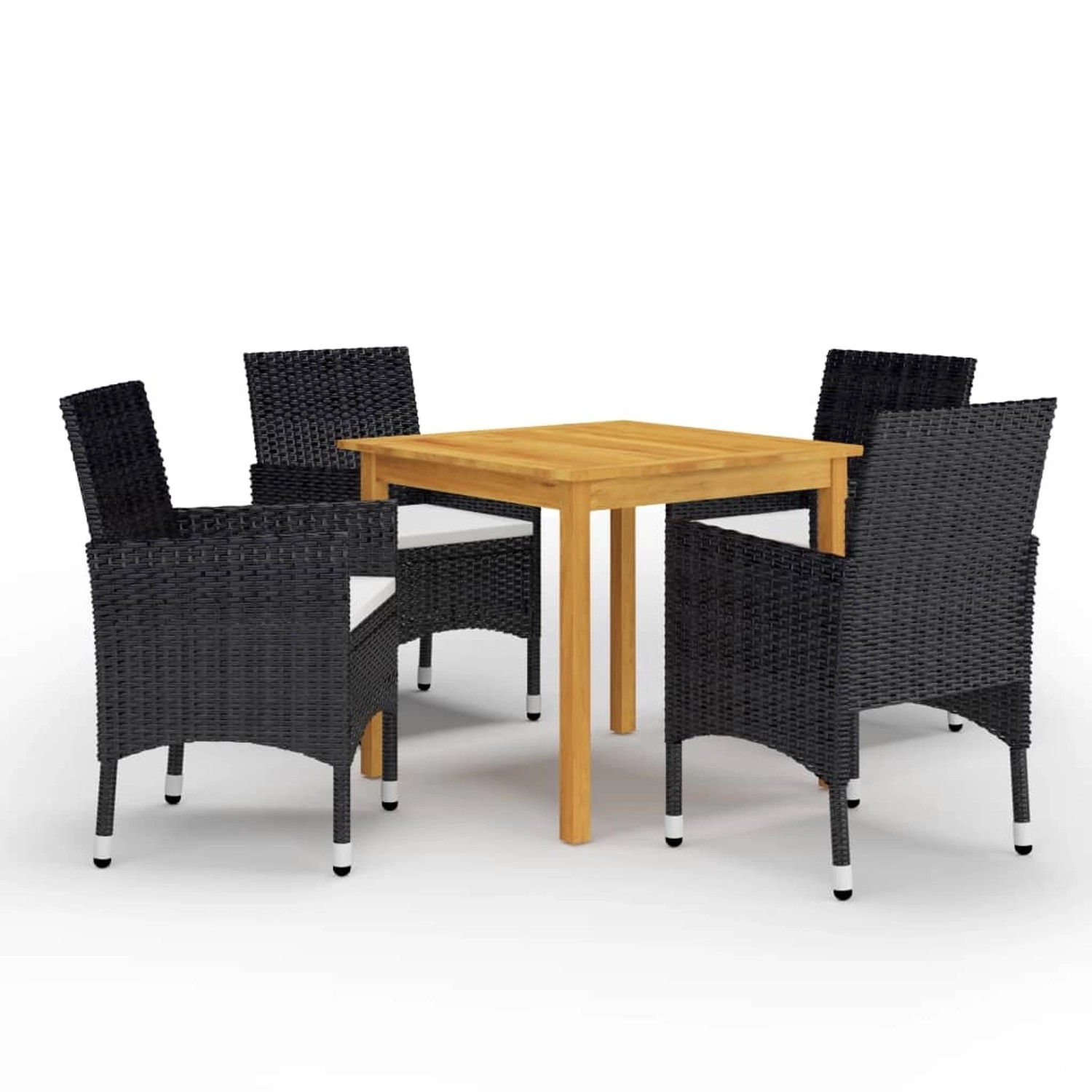 vidaXL 5-tlg Garten-Essgruppe Schwarz Modell 7 vidaXL 5-tlg Garten-Essgruppe Schwarz Modell 7 von VIDAXL