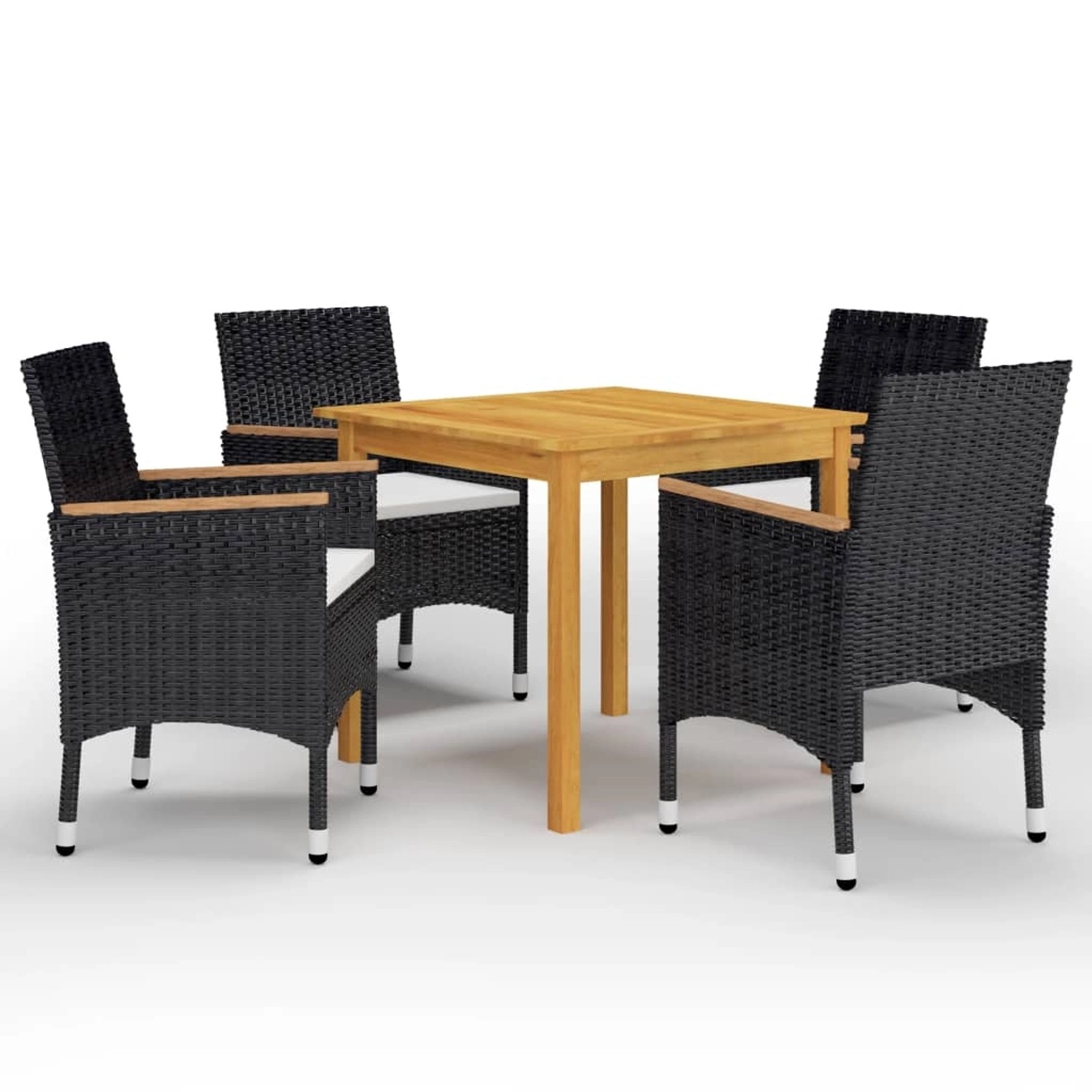 vidaXL 5-tlg Garten-Essgruppe Schwarz Modell 8 vidaXL 5-tlg Garten-Essgruppe Schwarz Modell 8 von VIDAXL