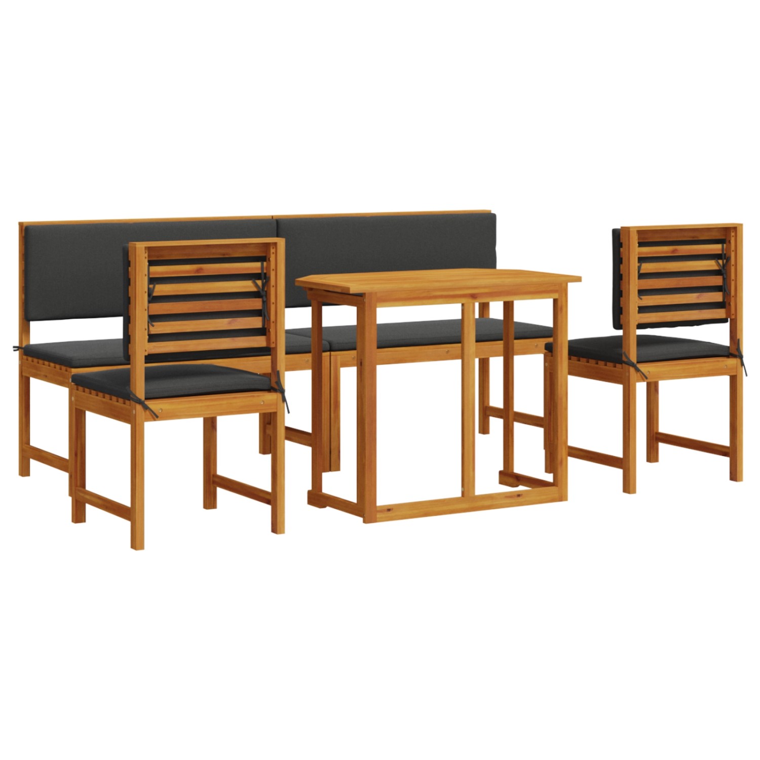 vidaXL 5-tlg Garten-Essgruppe mit Kissen Massivholz Akazie 3329120 vidaXL 5-tlg Garten-Essgruppe mit Kissen Massivholz Akazie 3329120 von VIDAXL