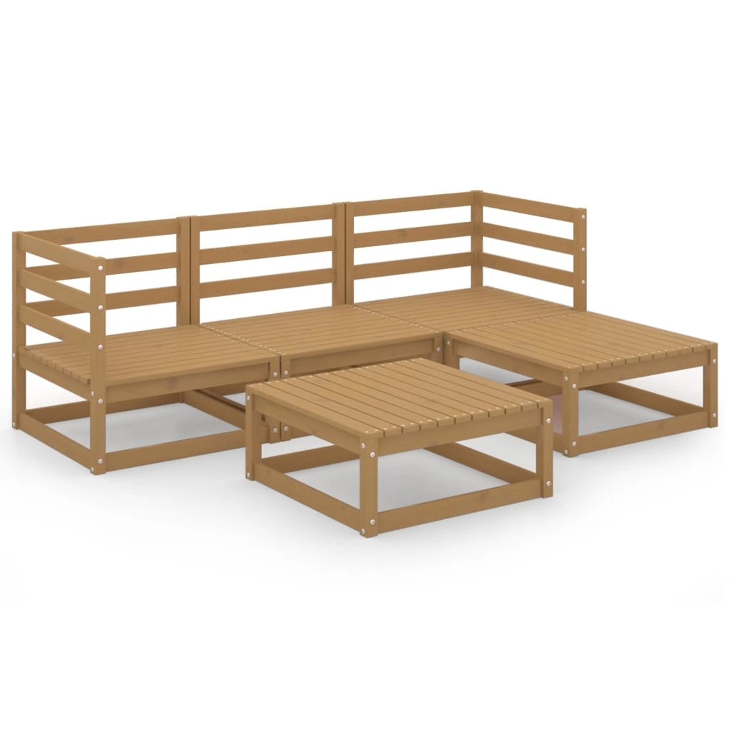 vidaXL 5-tlg Garten-Lounge-Set Honigbraun Massivholz Kiefer Modell 3 vidaXL 5-tlg Garten-Lounge-Set Honigbraun Massivholz Kiefer Modell 3 von VIDAXL