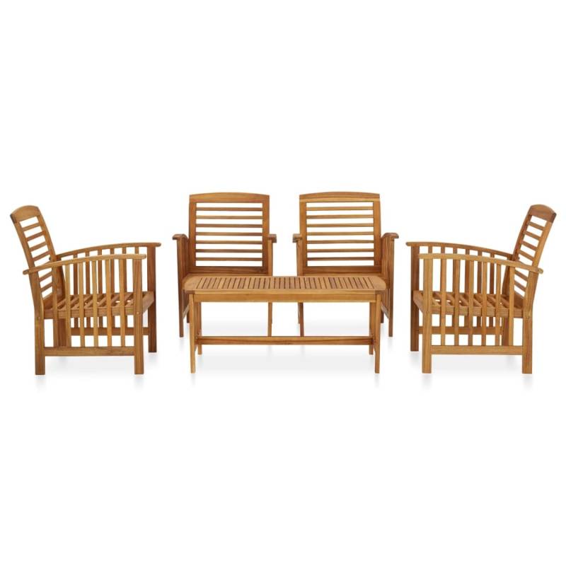 vidaXL 5-tlg Garten-Lounge-Set Massivholz Akazie Modell 2 von VIDAXL