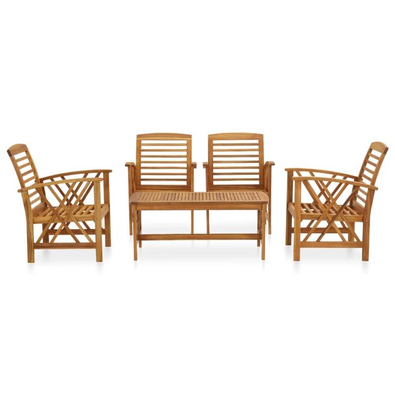 vidaXL 5-tlg Garten-Lounge-Set Massivholz Akazie Modell 4 von VIDAXL