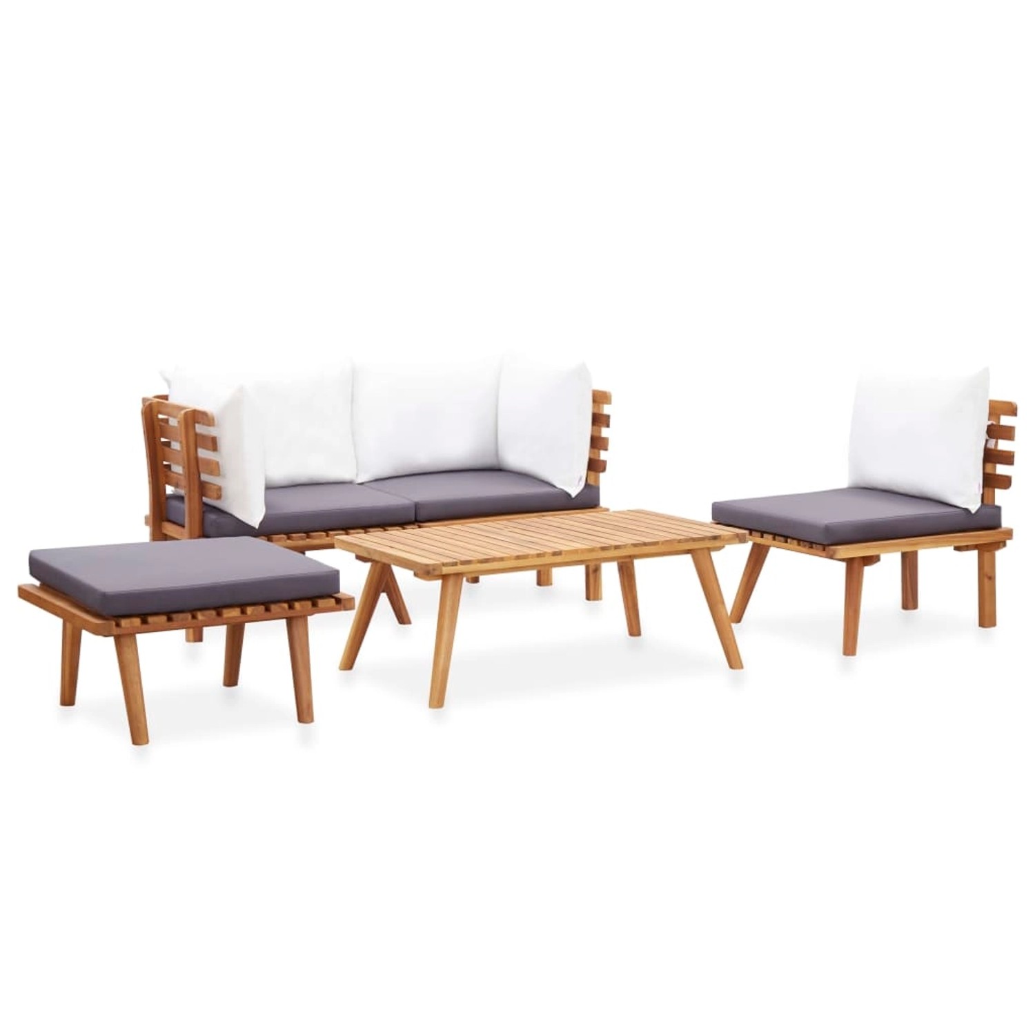 vidaXL 5-tlg Garten-Lounge-Set Massivholz Akazie Modell 5 vidaXL 5-tlg Garten-Lounge-Set Massivholz Akazie Modell 5 von VIDAXL