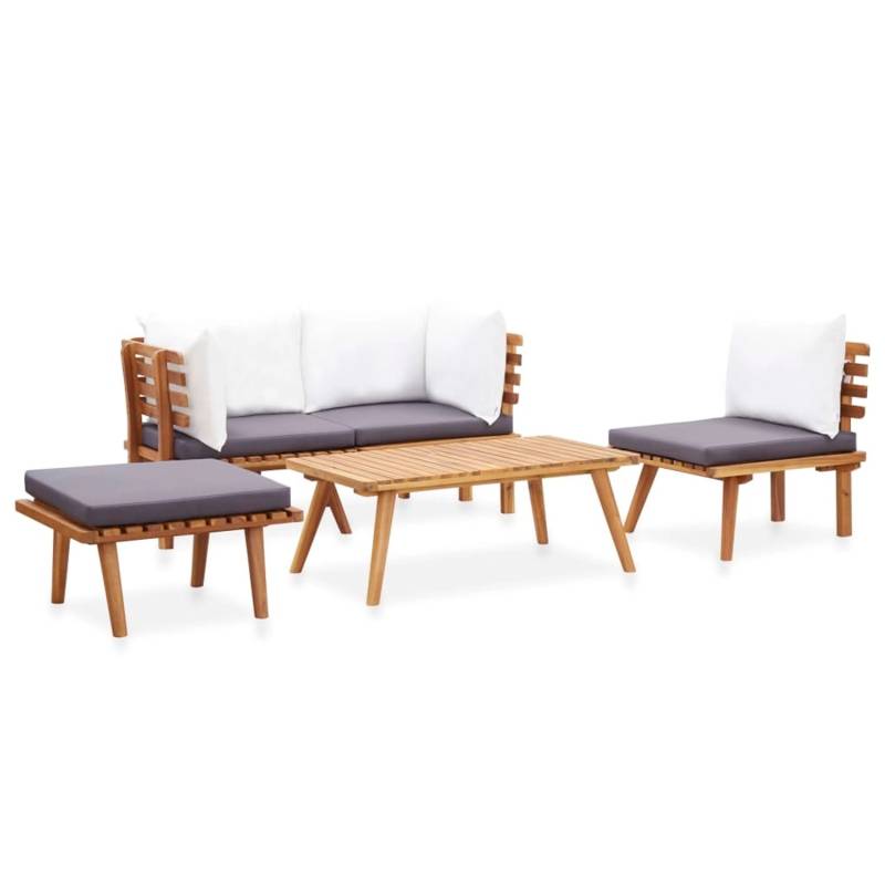 vidaXL 5-tlg Garten-Lounge-Set Massivholz Akazie Modell 5 von VIDAXL