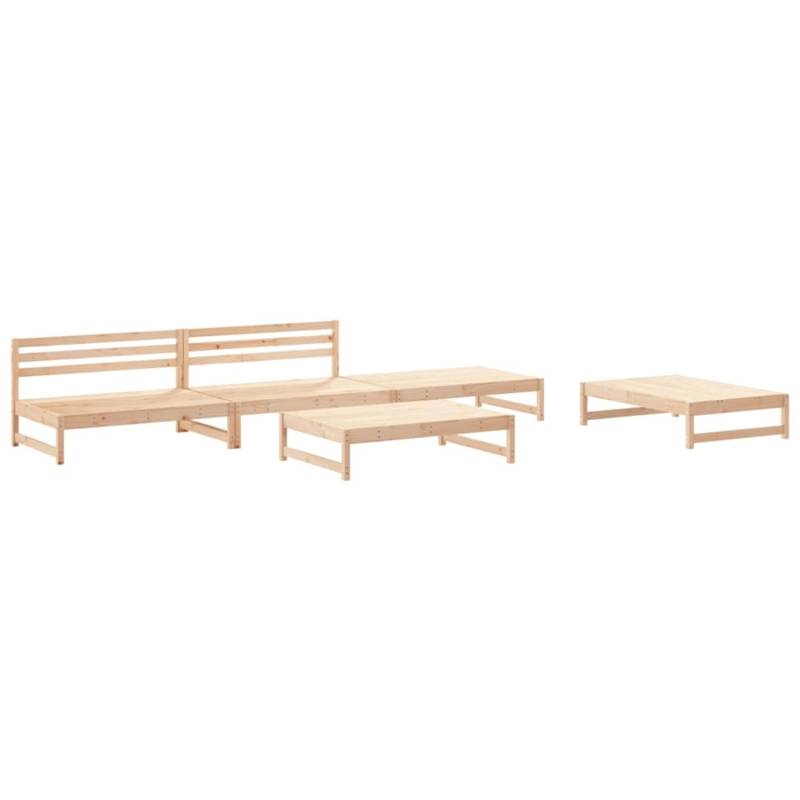 vidaXL 5-tlg Garten-Lounge-Set Massivholz Kiefer Modell 21 von VIDAXL