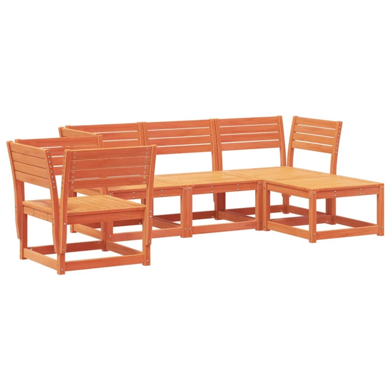 vidaXL 5-tlg Garten-Lounge-Set Wachsbraun Massivholz Kiefer vidaXL 5-tlg Garten-Lounge-Set Wachsbraun Massivholz Kiefer von VIDAXL