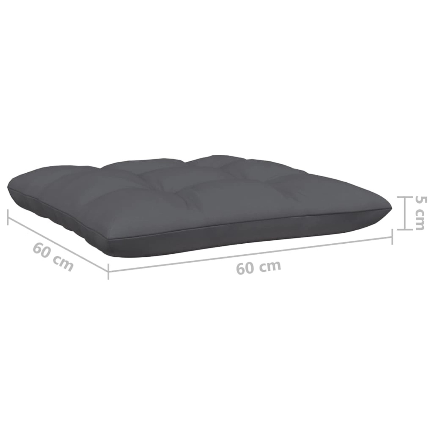 vidaXL 5-tlg Garten-Lounge-Set mit Anthrazit Kissen Kiefernholz Modell 7 vidaXL 5-tlg Garten-Lounge-Set mit Anthrazit Kissen Kiefernholz Modell 7 von VIDAXL