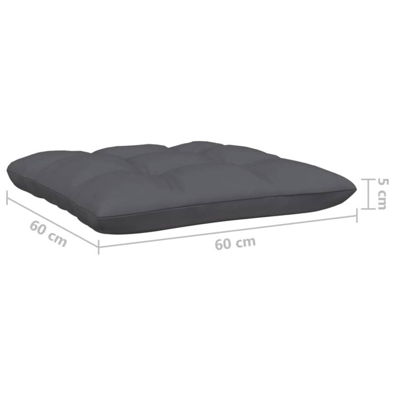 vidaXL 5-tlg Garten-Lounge-Set mit Anthrazit Kissen Kiefernholz Modell 7 von VIDAXL