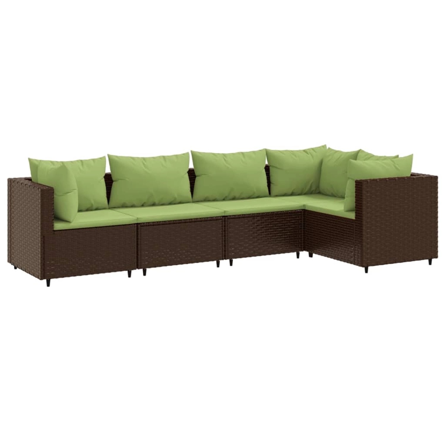 vidaXL 5-tlg Garten-Lounge-Set mit Kissen Braun Poly Rattan Modell 8 vidaXL 5-tlg Garten-Lounge-Set mit Kissen Braun Poly Rattan Modell 8 von VIDAXL