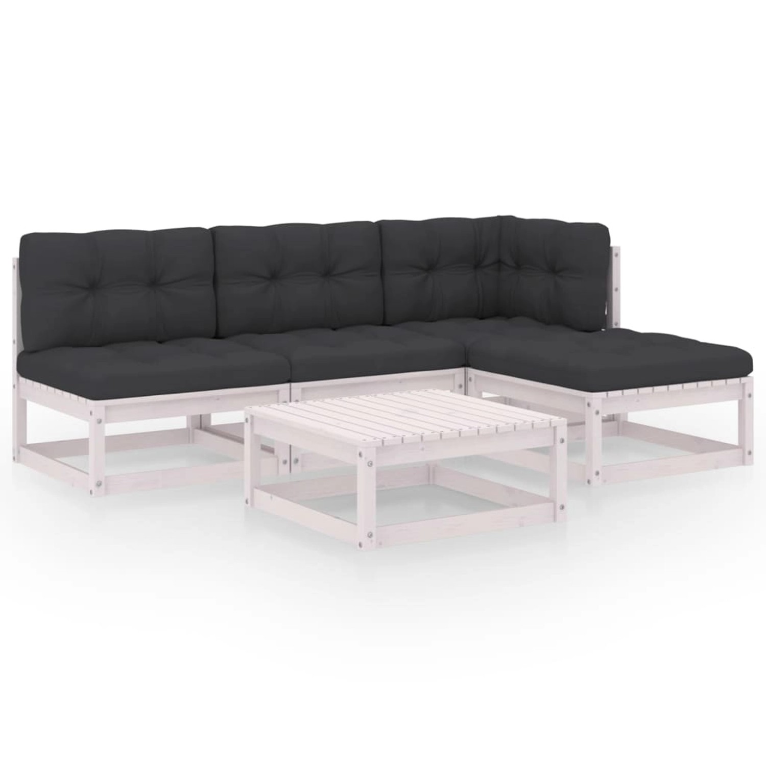 vidaXL 5-tlg Garten-Lounge-Set mit Kissen Kiefer Massivholz Modell 18 vidaXL 5-tlg Garten-Lounge-Set mit Kissen Kiefer Massivholz Modell 18 von VIDAXL